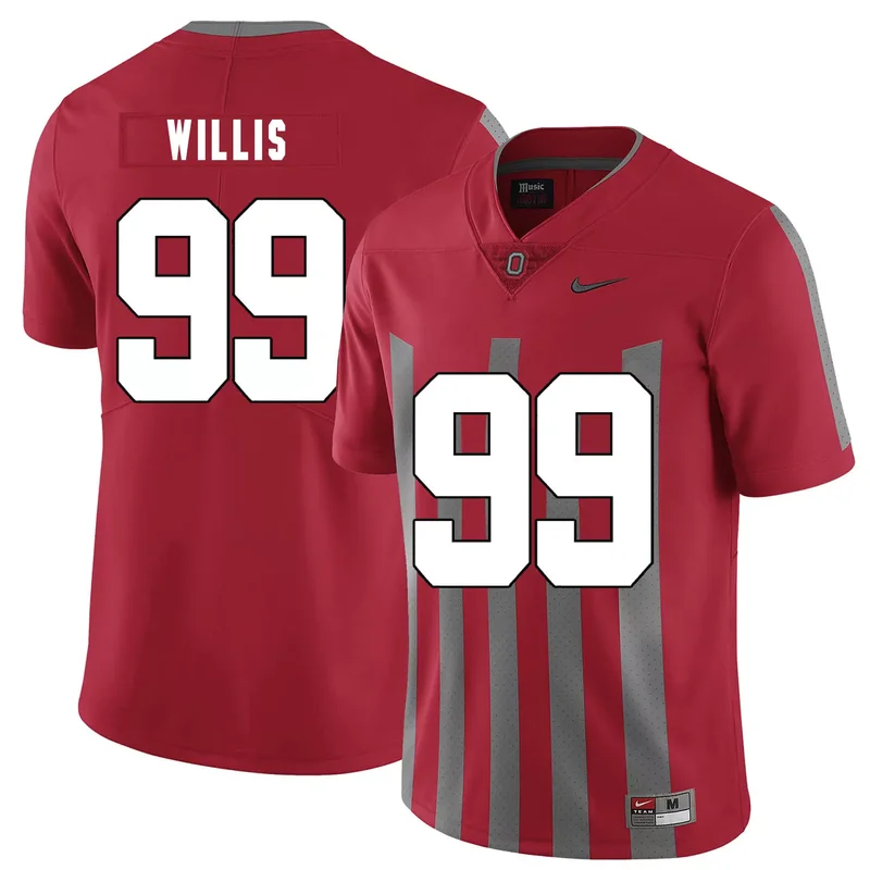 Ohio State Buckeyes 99 Bill Willis Red Elite College Jersey