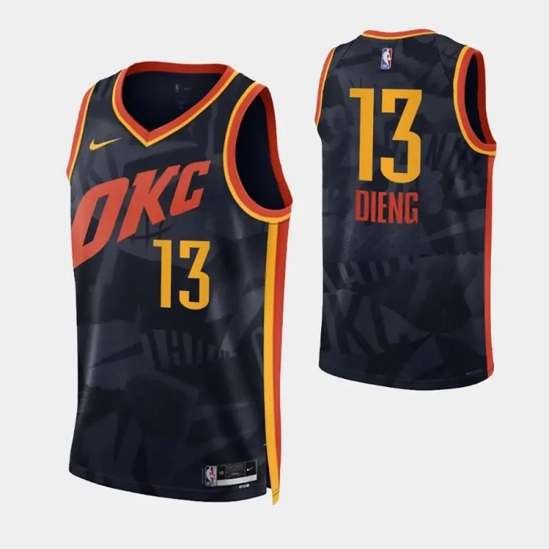 Oklahoma City Thunder #2 Shai Gilgeous Alexander Basketball Black Edition Basketball jersey - Image 2