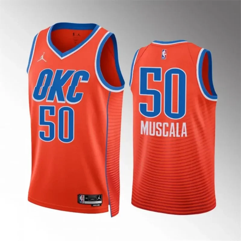 oklahoma city thunder shai gilgeous alexander 2022 23 city edition black #2 Basketball jersey - Image 2