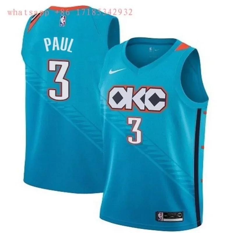 Oklahoma City Thunder Chris Paul #3 2020 NBA New Arrival White Jersey - Image 4