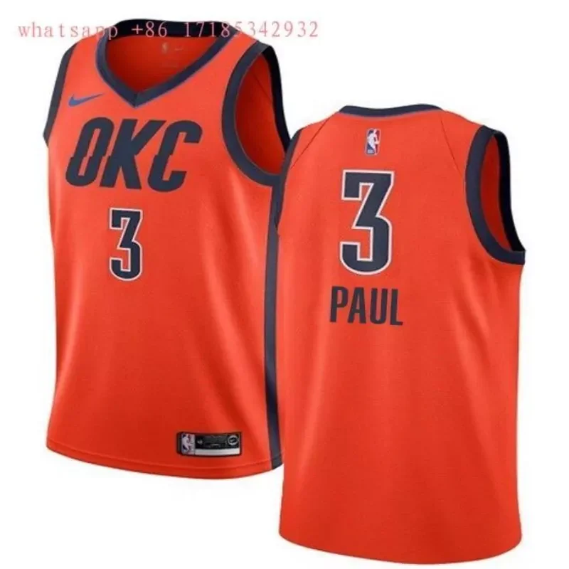 Oklahoma City Thunder Chris Paul #3 2020 NBA New Arrival White Jersey - Image 2