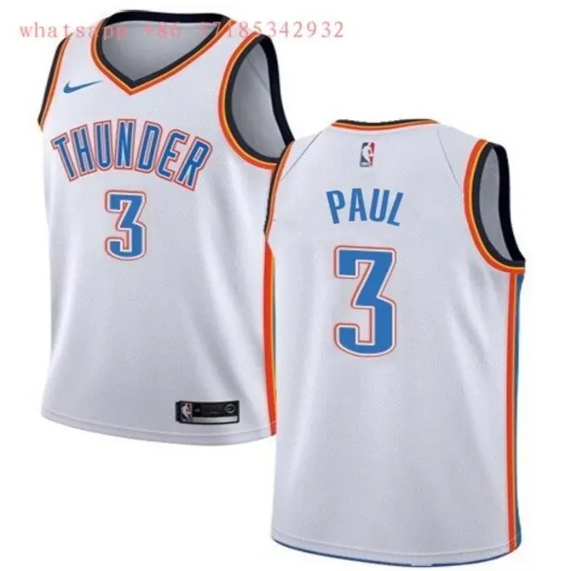 Oklahoma City Thunder Chris Paul #3 2020 NBA New Arrival White Jersey