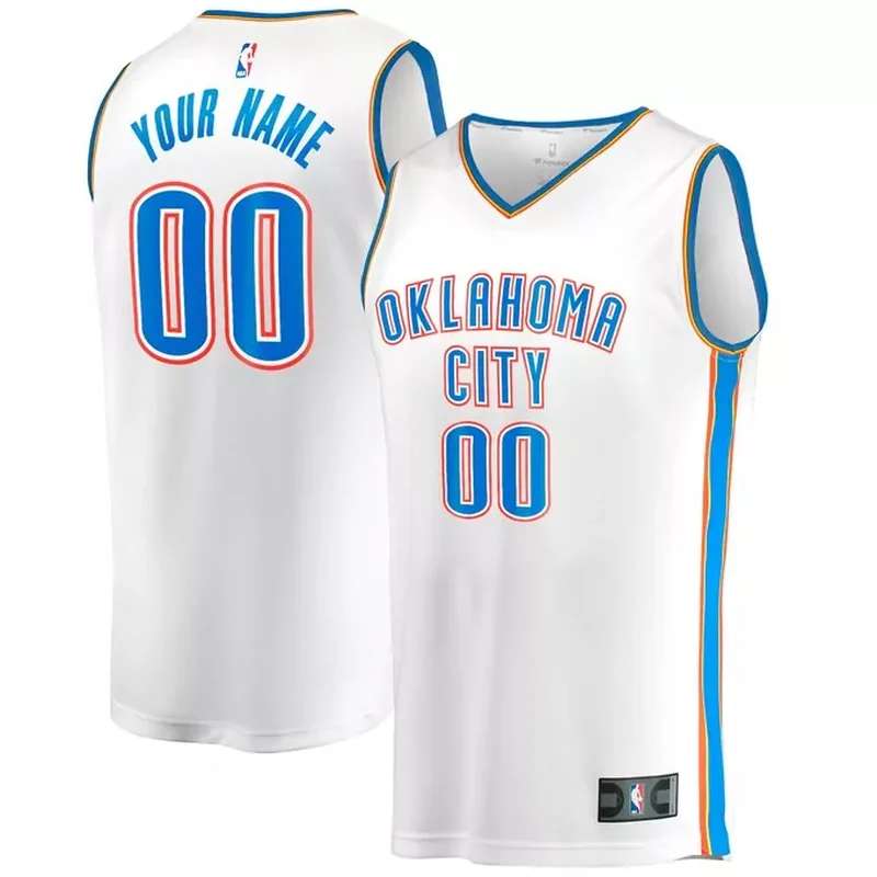 Chet Holmgren Oklahoma City Thunder Fast Break Player Jersey Association Edition White - Image 4