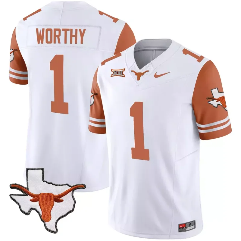Orange Sleeves Quinn Ewers Texas Longhorns Vapor Limited Jersey All Stitched - Image 4