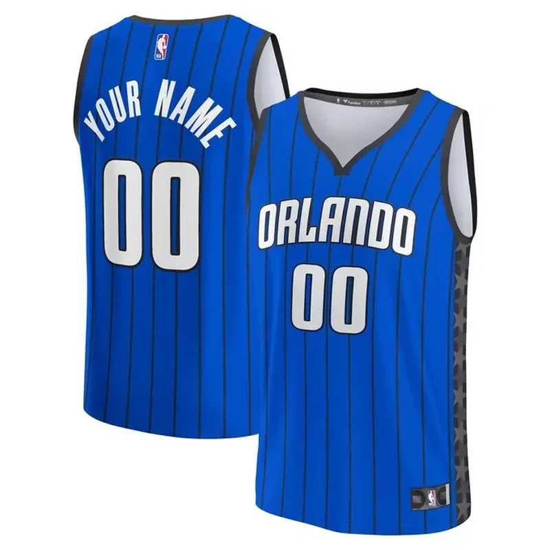 Orlando Magic Fast Break Custom Jersey Blue Statement Edition