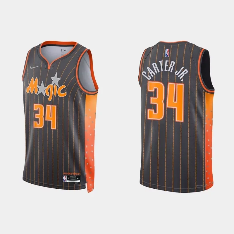 R.j. Hampton Orlando Magic 2021/22 Fast Break Jersey - Icon Edition - Black NBA - Image 5