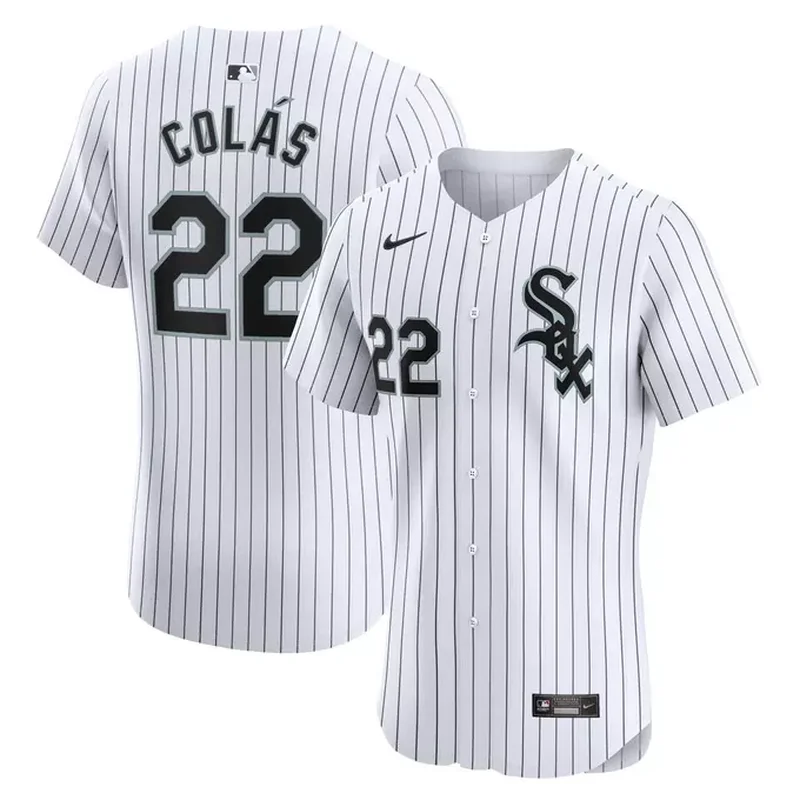 Oscar Colas Chicago White Sox Home Elite Player Jersey White