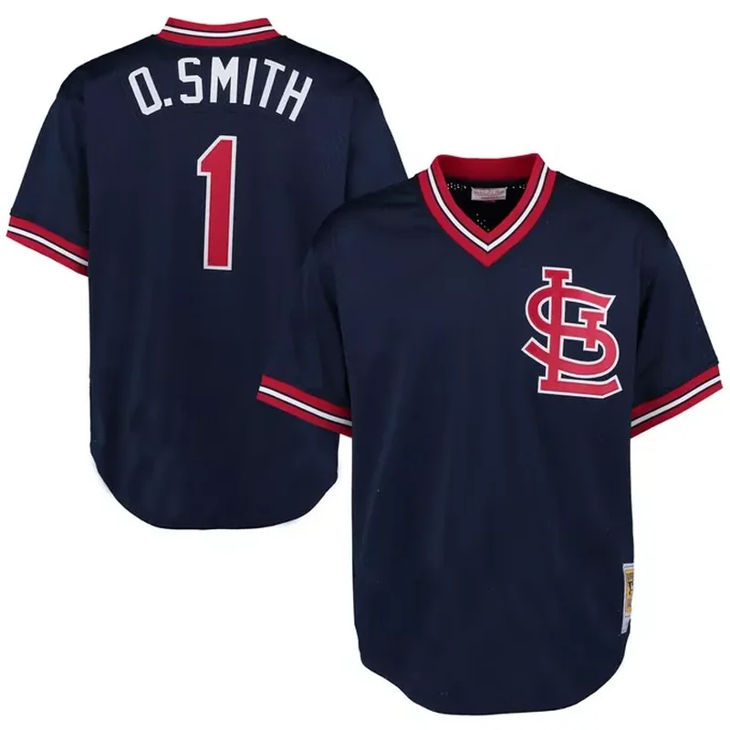 St Louis Cardinals Alternate Custom Jersey Light Blue - Image 2