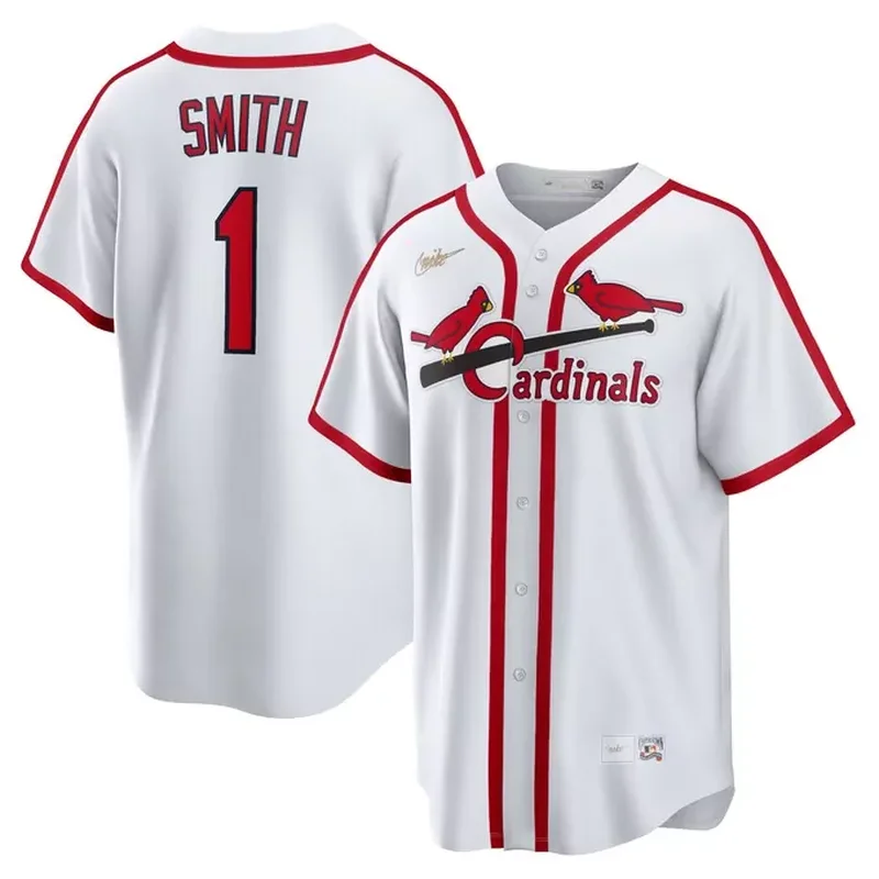Ozzie Smith St Louis Cardinals Home Cooperstown Collection Player Jersey White