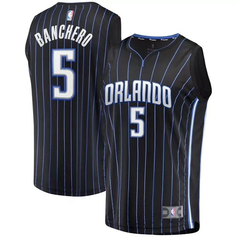 Paolo Banchero Orlando Magic Fast Break Player Jersey Icon Edition Black