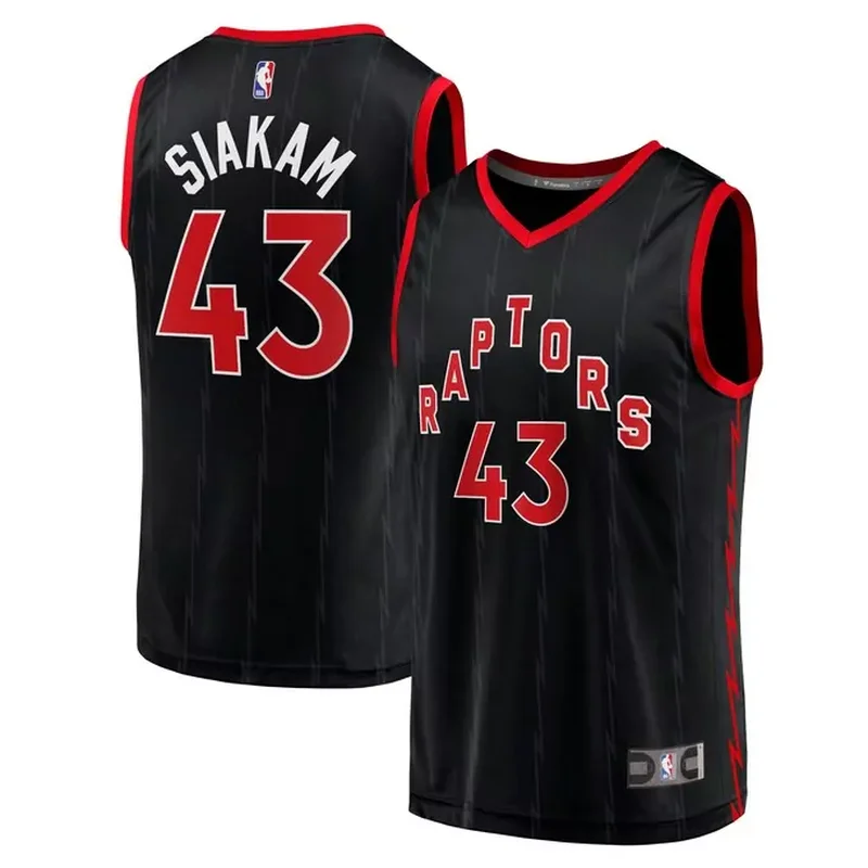 Pascal Siakam Toronto Raptors Fastbreak Jersey City Edition Black - Image 2