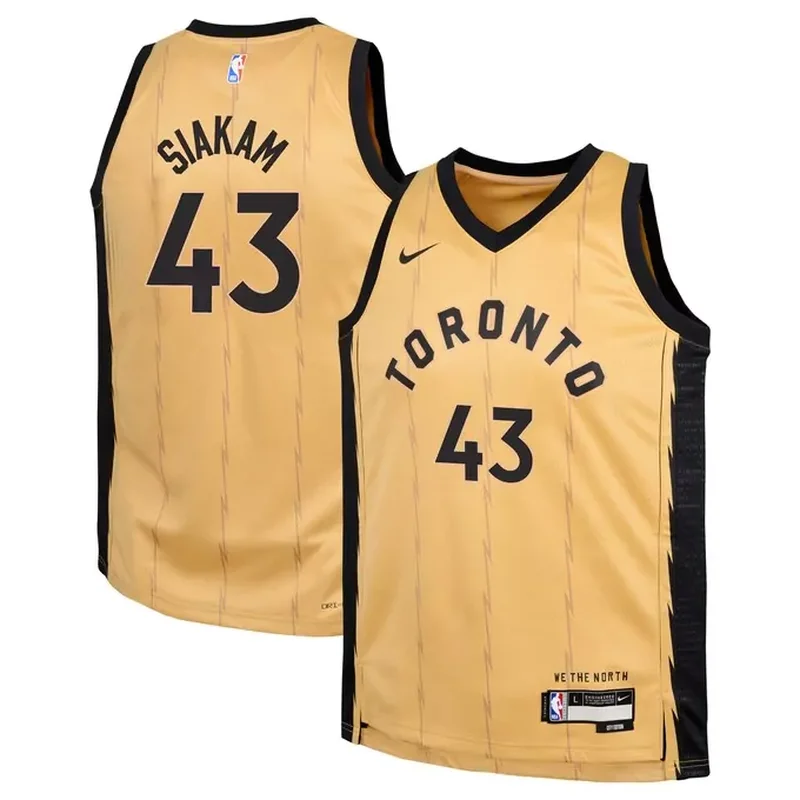 Pascal Siakam Toronto Raptors Jersey City Edition Gold
