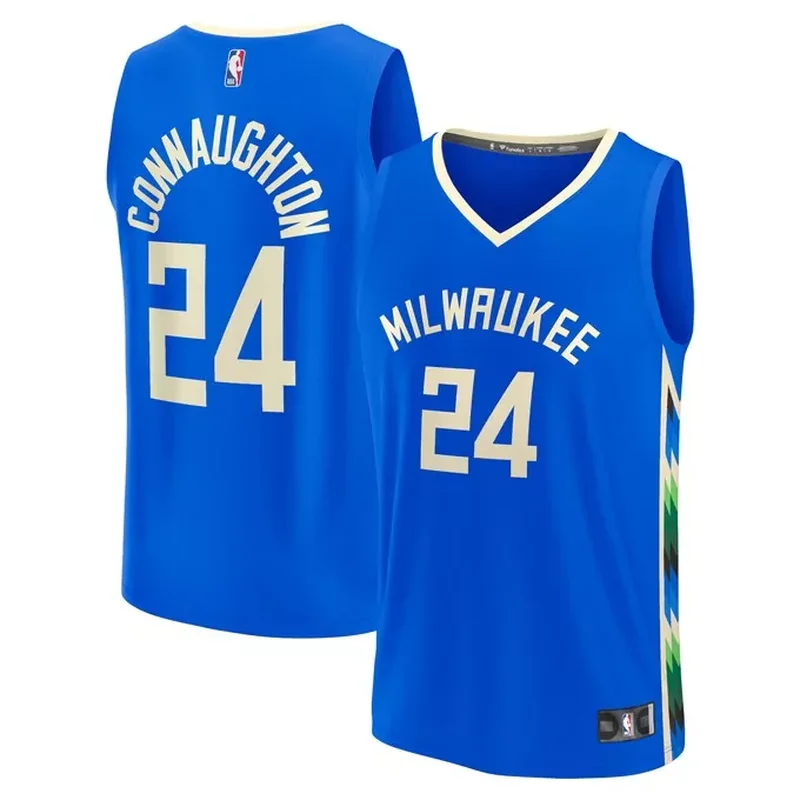 Giannis Antetokounmpo Milwaukee Bucks 2013/14 Classics Jersey Hunter Green - Image 4