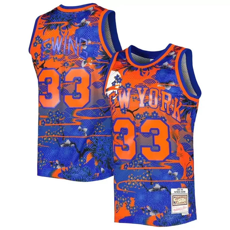 Charles Oakley New York Knicks 1996/97 Classics Jersey Blue - Image 2