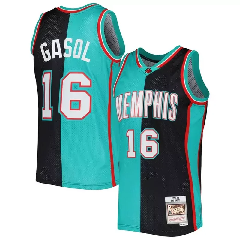 Marc Gasol Memphis Grizzlies 2008/09 Classics Throwback Jersey Navy - Image 4