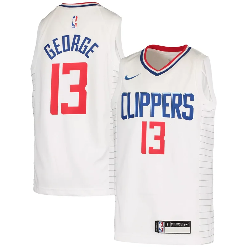 Paul George La Clippers 2020/21 Player Jersey Gray - Earned Edition NBA - Image 4