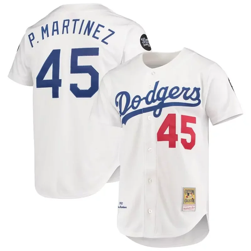 Pedro Martinez Los Angeles Dodgers 1993 Cooperstown Collection Home Jersey White