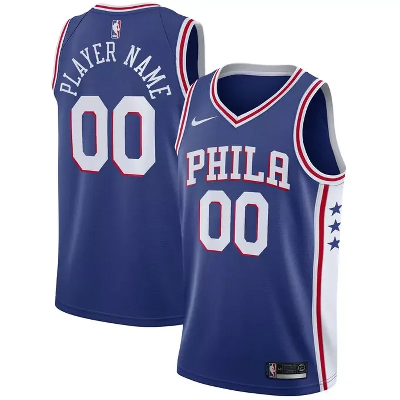 Philadelphia 76ers 2020/21 Custom Jersey Icon Edition Royal