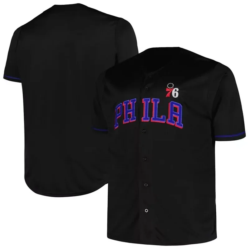 Allen Iverson Philadelphia 76ers Classics 2000/01 Split Jersey Black/Red - Image 5