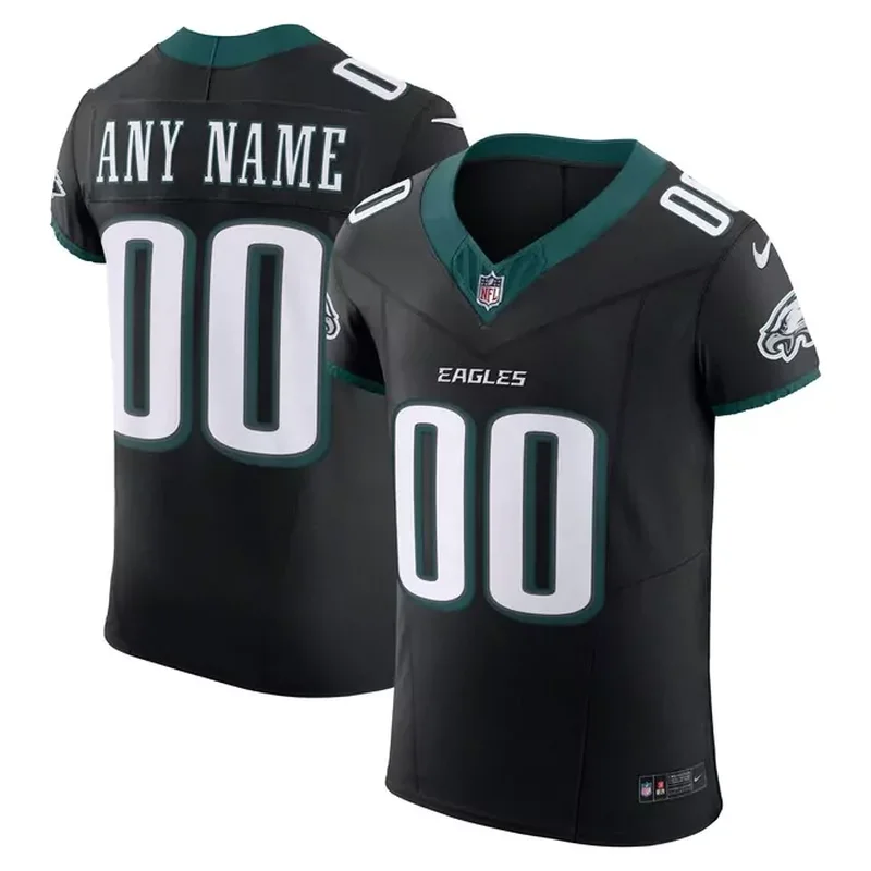 Philadelphia Eagles Team Vapor Fuse Elite Custom Jersey Midnight Green - Image 2