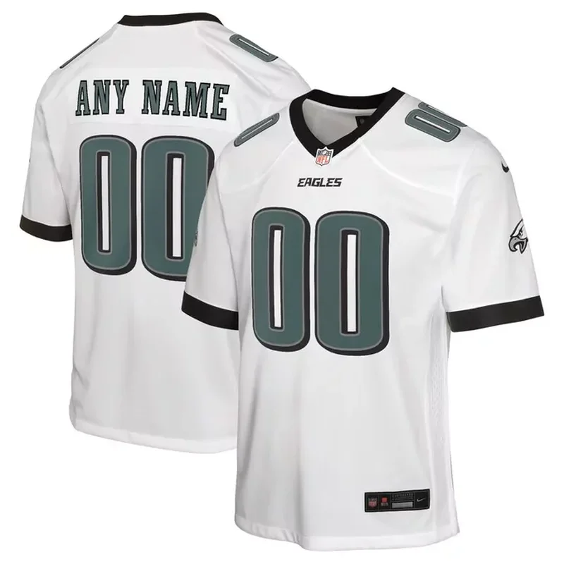 Jalen Hurts Philadelphia Eagles White Game Jersey White - Image 4