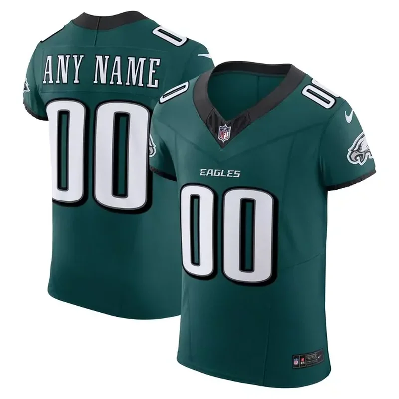 Philadelphia Eagles Team Vapor Fuse Elite Custom Jersey Midnight Green