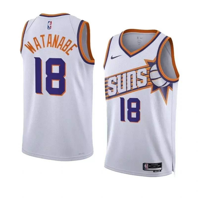 Phoenix Suns #22 Deandre Ayton White 2023 24 Association Edition Jersey - Image 3