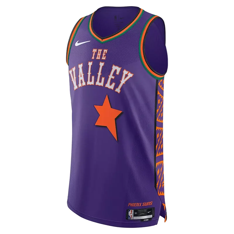 Mens Phoenix Suns Devin Booker #1 Purple Icon Basketball jersey - Image 3