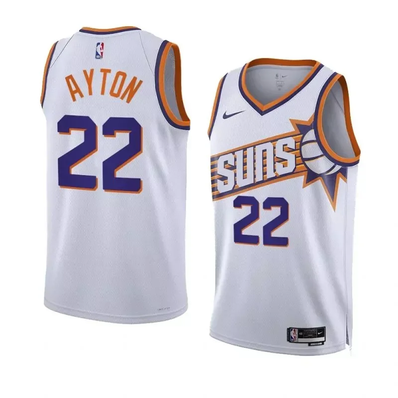 Phoenix Suns #22 Deandre Ayton White 2023 24 Association Edition Jersey