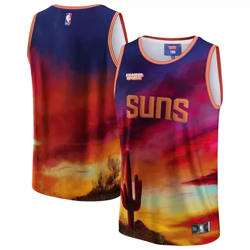 Phoenix Suns NBA & KidSuper Studios by Unisex Hometown Jersey Red