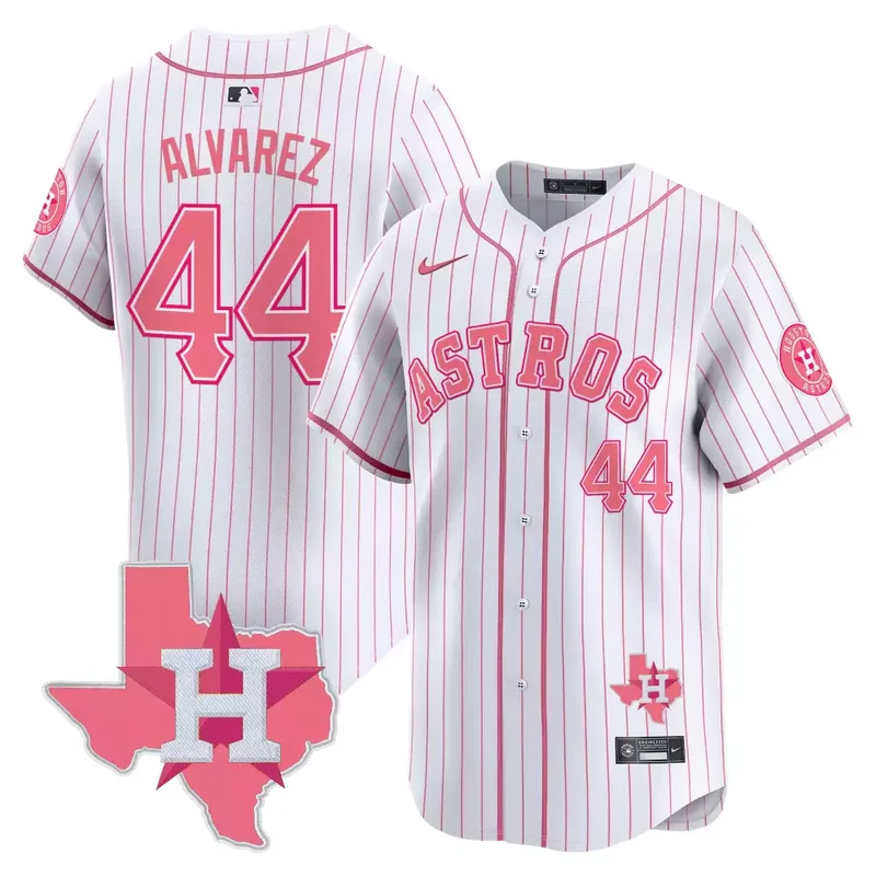 PinStripe CJ Stroud Unisex Astros Bubblegum Pink Vapor Premier Limited Jersey V2 All Stitched - Image 5