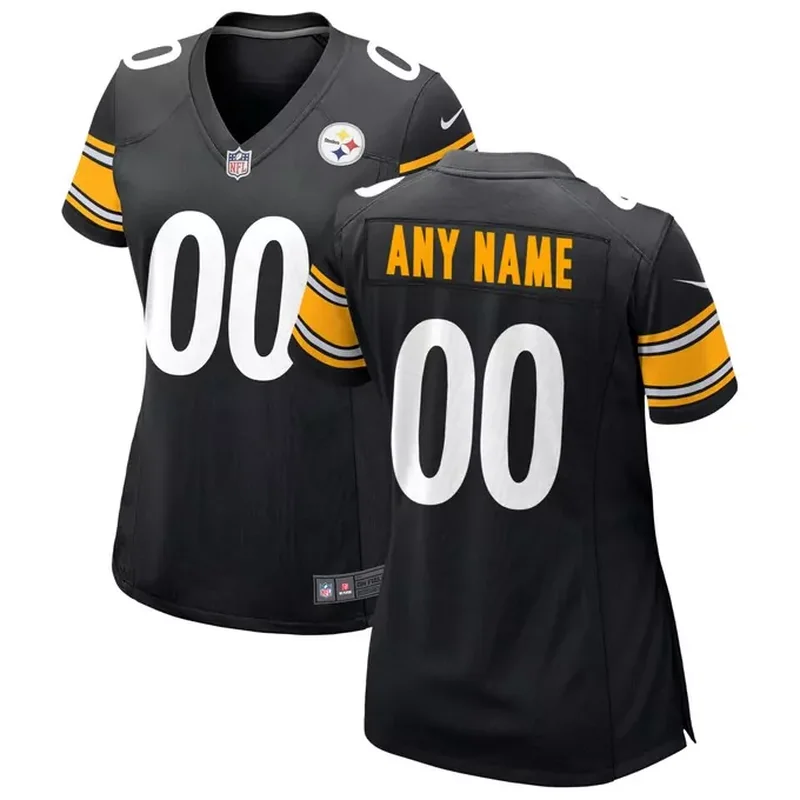Justin Fields Pittsburgh Steelers Womens Game Player Jersey Black - Image 4