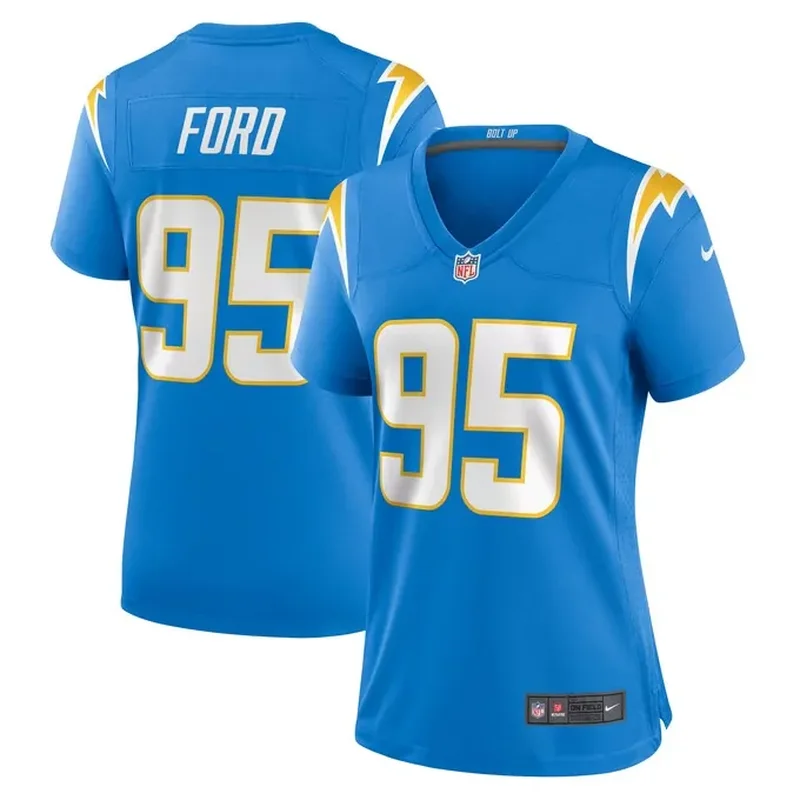 Poona Ford Los Angeles Chargers Womens Team Game Jersey Powder Blue