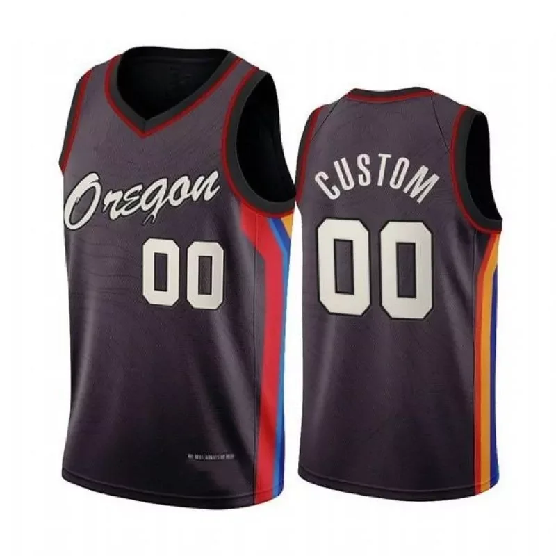 Portland Trail Blazers Damian Lillard #0 NBA Golden Black Jersey - Image 5