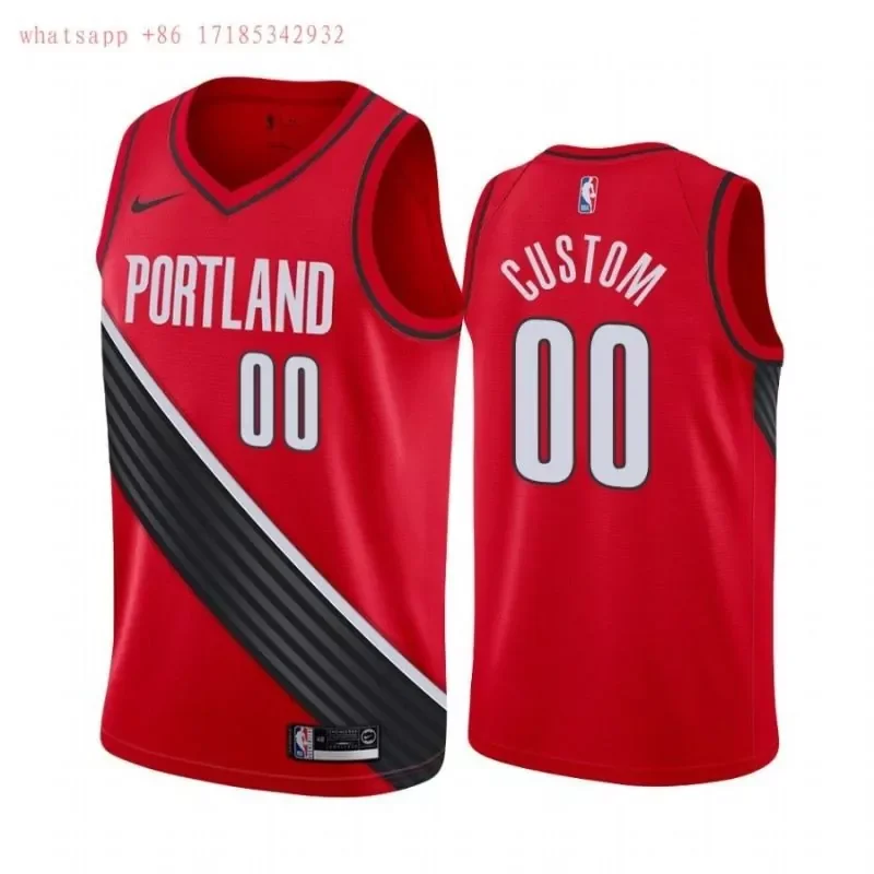 Portland Trail Blazers Damian Lillard #0 NBA 2020 New Arrival Red Jersey - Image 5