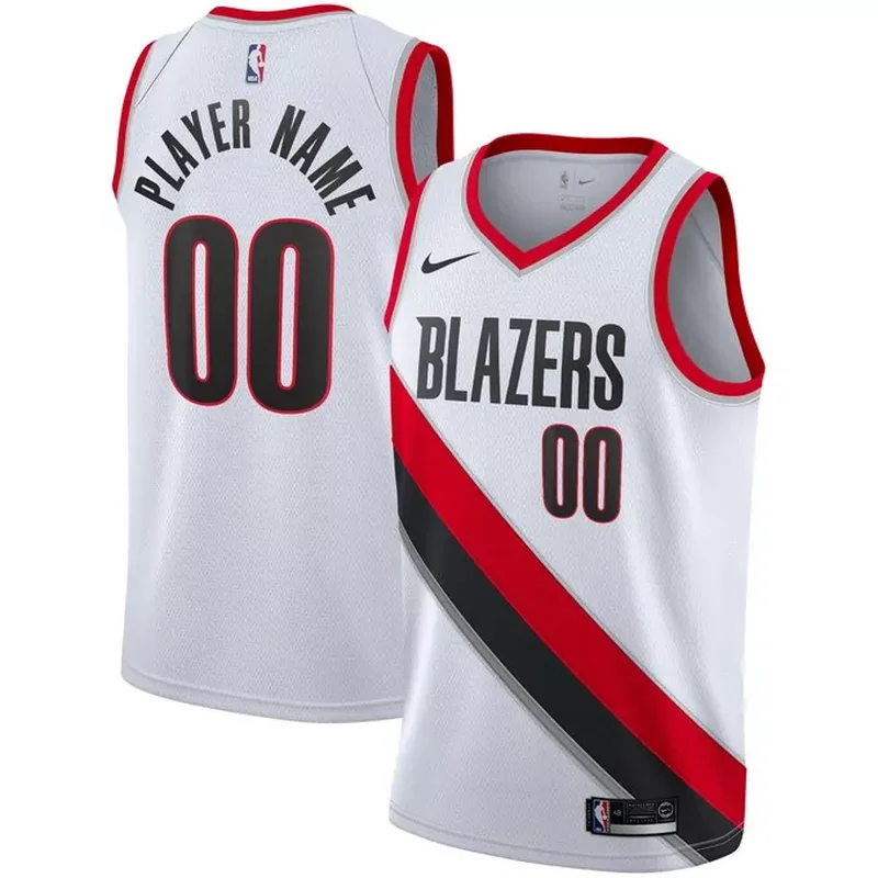 Portland Trail Blazers 2020/21 Custom Jersey Association Edition White