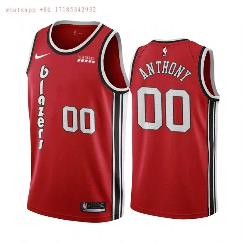 Portland Trail Blazers Damian Lillard #0 NBA 2020 New Arrival Red Jersey - Image 3