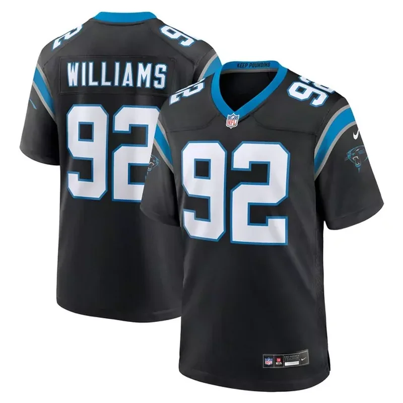 Raequan Williams Carolina Panthers Team Game Jersey Black