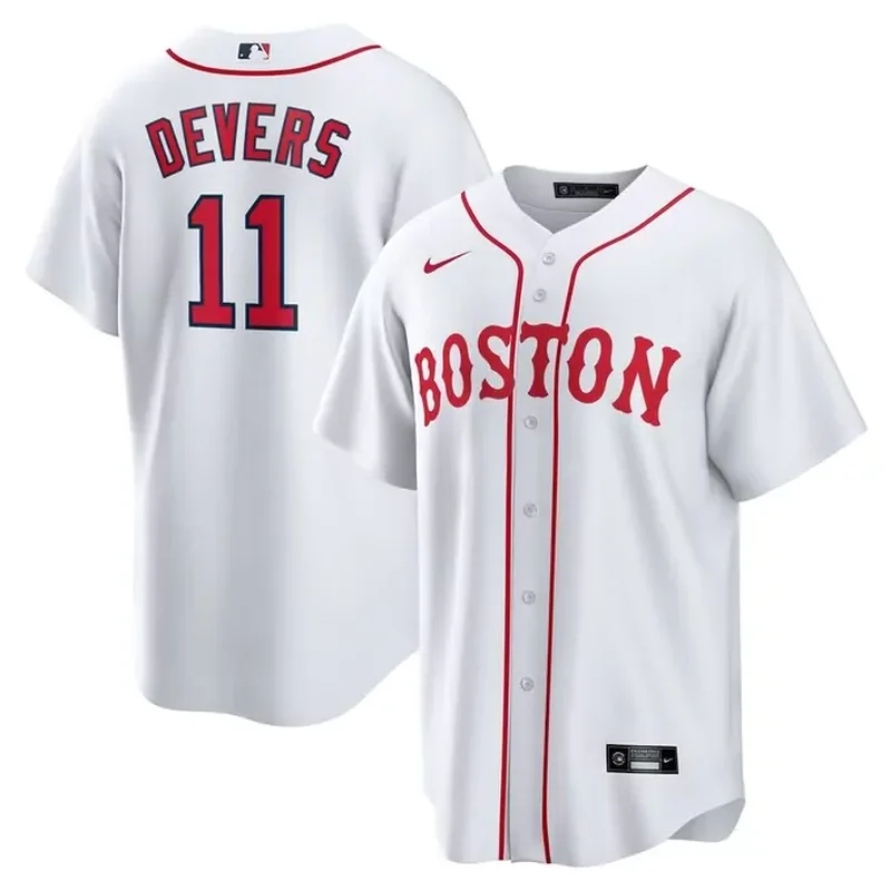 Rafael Devers Boston Red Sox Alternate Player Jersey Red - Image 4