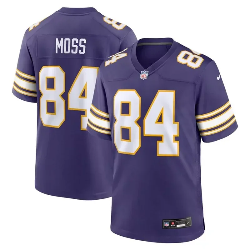Randy Moss Minnesota Vikings 1998 Retired Player Jersey Purple - Image 3