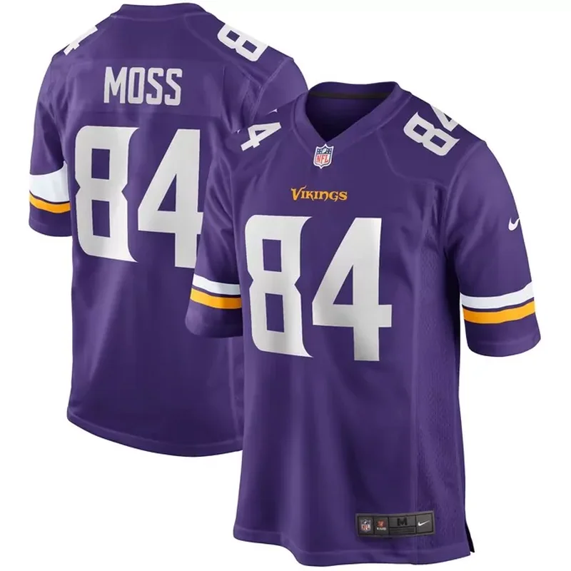 Warren Moon Minnesota Vikings Classic Retired Player Game Jersey Purple - Image 4