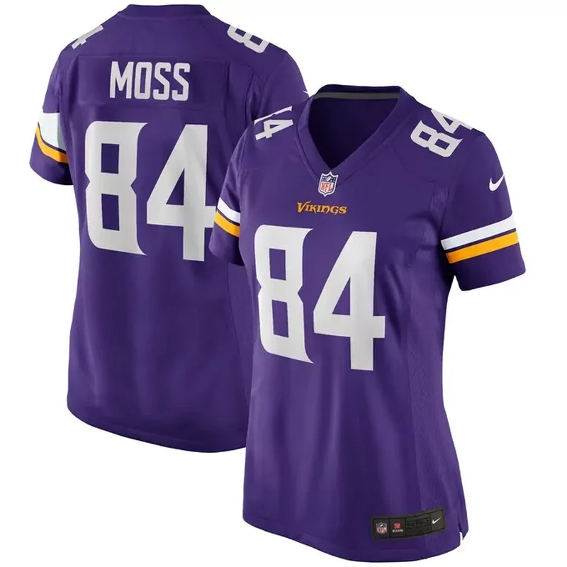 Warren Moon Minnesota Vikings Classic Retired Player Game Jersey Purple - Image 2