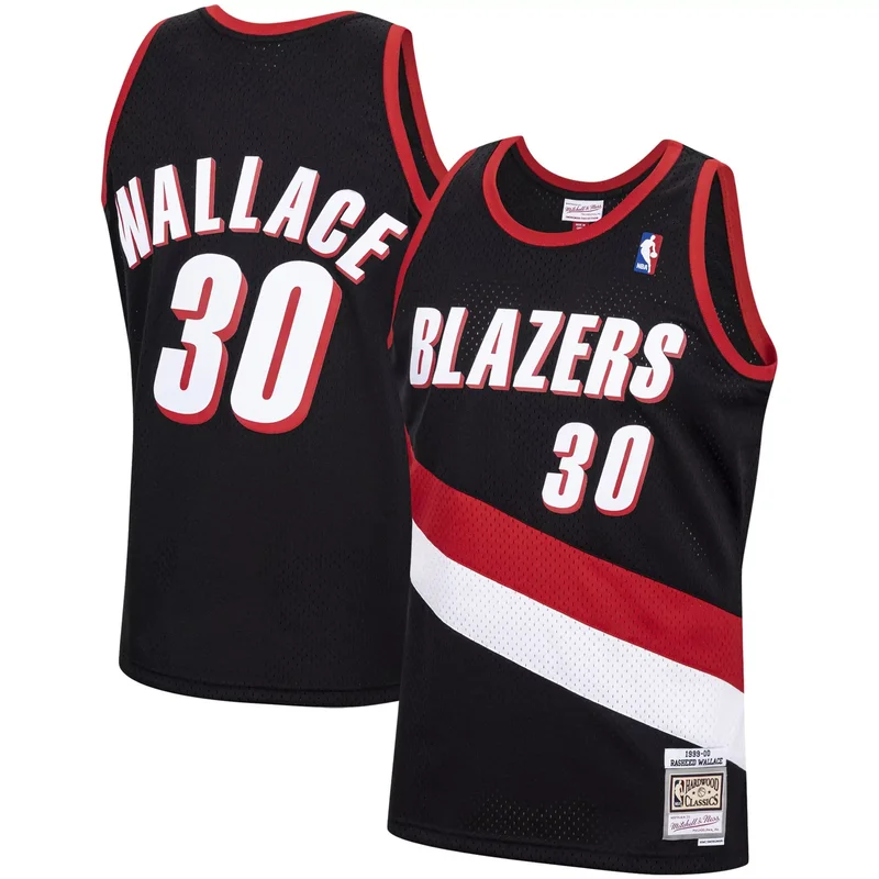 Rasheed Wallace Portland Trail Blazers 1999-00 Hardwood Classics Jersey - Black NBA