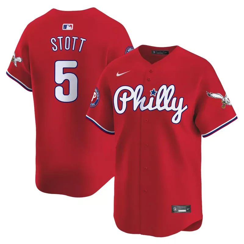 Red Bryson Stott Phillies Eagles Vapor Premier Limited Jersey All Stitched