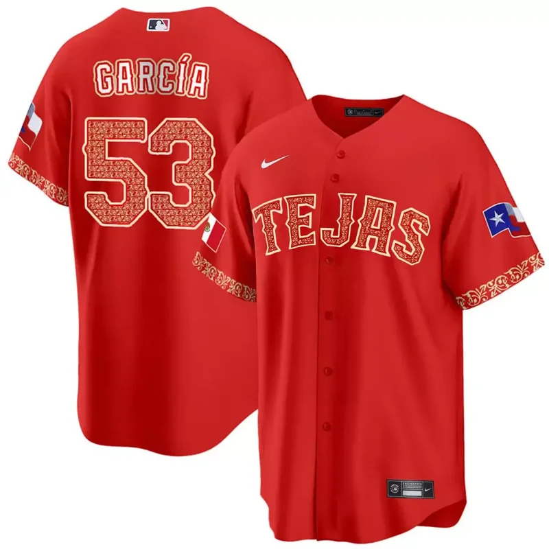 Red Jacob Degrom Texas Rangers Mexican Cool Base Jersey All Stitched - Image 2