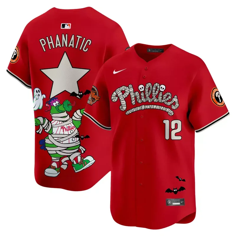 Red Phanatic Unisex Phillies Phanatic Halloween Vapor Jersey Printed