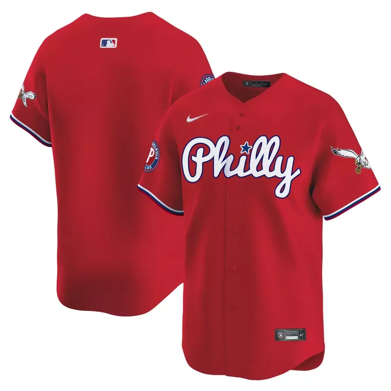 Red Team Phillies Eagles Vapor Premier Limited Jersey All Stitched