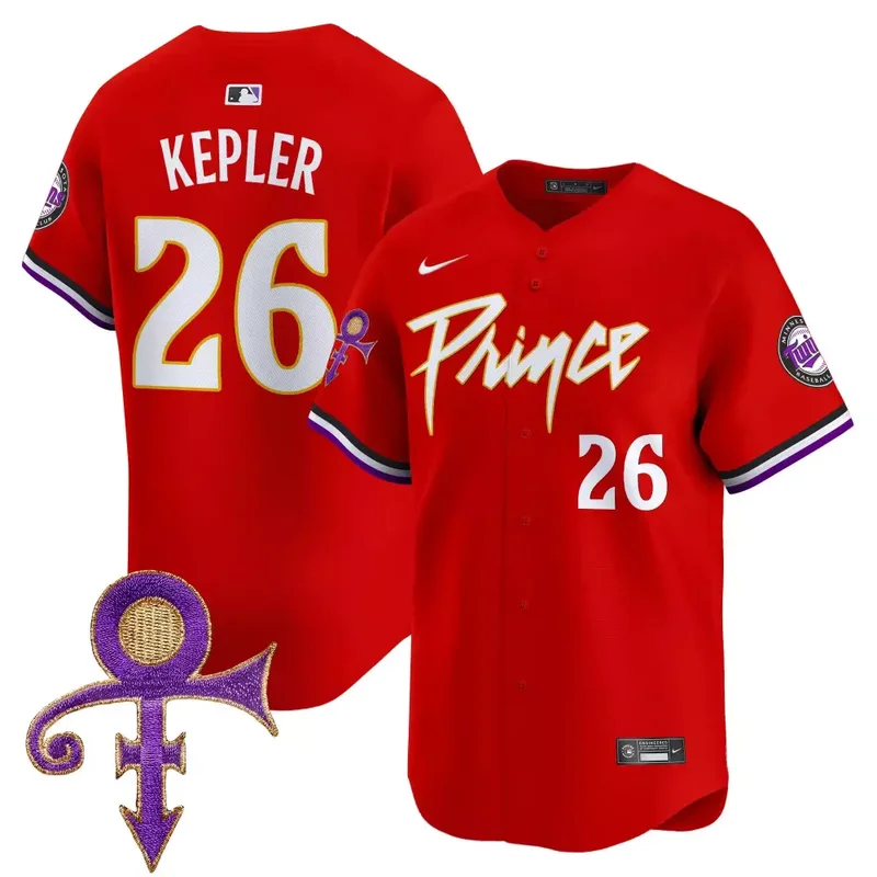Red Willi Castro Minnesota Twins Prince Patch Vapor Premier Limited Jersey All Stitched - Image 3