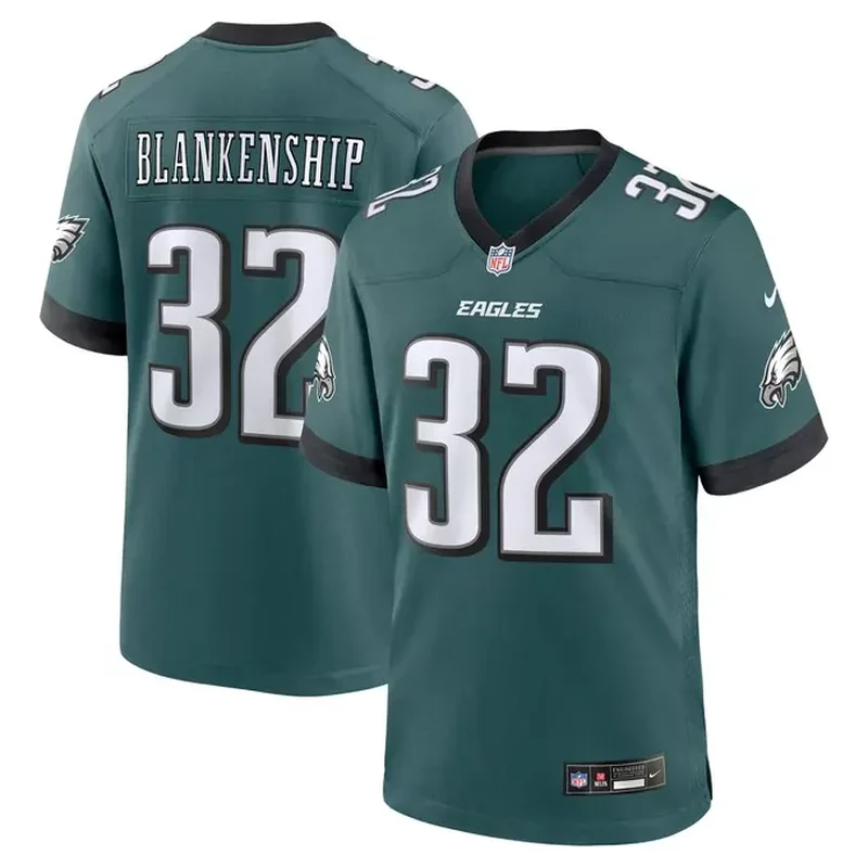 Reed Blankenship Philadelphia Eagles Team Game Jersey Midnight Green