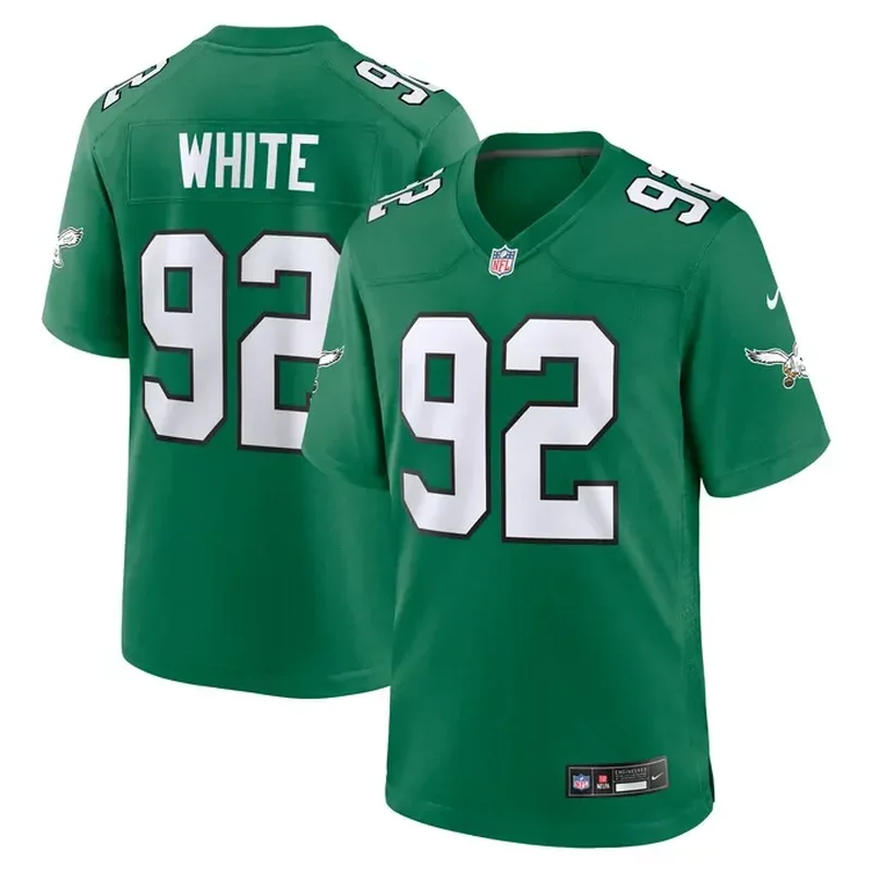 Reggie White Philadelphia Eagles Alternate Game Jersey Kelly Green